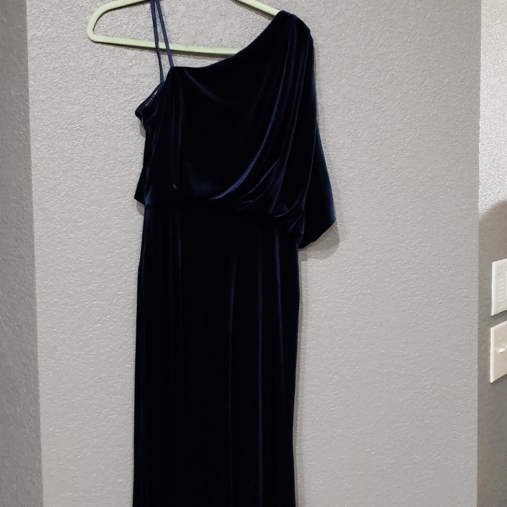 Adrianna papell navyblue velvet* outfit #12019 - Picture 1 of 7